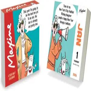 TF 출판 2026 맥신 데일리 크톱 캘린더 - 가정 및 사무실 조직 풀 컬러 찢어진 페이지와 스탠딩 골판지