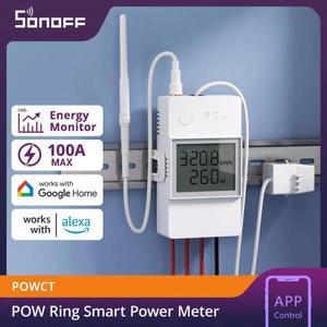 SONOFF POWCT WiFi POW 링 스마트 파워 미터 스위치 100A 에너지 모니터 스플릿 코어 전류 변압기 데이터