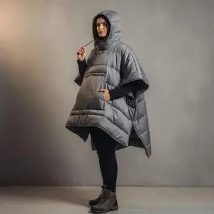 [콩심팥심]방한 패딩 경량 블랭킷 망토 캠핑 담요 아웃도어 캠핑침낭담요