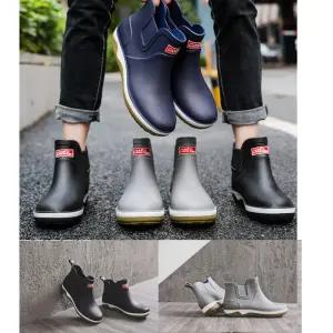 여름 감각적인 스타일 캐주얼 스타일 남성 레인부츠 Vfg9+7SfD