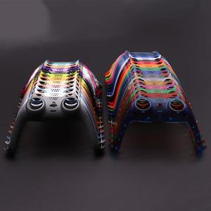 PS5 V1 V2 V3 게임 패드 핸들 쉘 커버 위장/투명 매트 컨트롤러 조이스틱 장식 스트립 (프라이 바 포함)