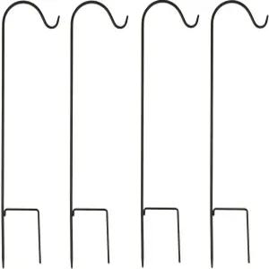 옐로키 4팩 야외용 37 셰퍼드 조립식 고강도 방청 스틸 스탠드 새 모이통 랜턴 풍차임 광 조명 걸이용