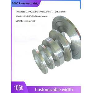 1/2/5M 1060 알루미늄 스트립  0.1mm - 2mm 너비 10 15 20 25 30 40 50mm 호일 얇은 시트 플레이트 DIY 재