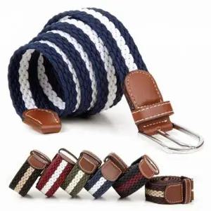 밴딩 남성 스판 벨트 바지 캐주얼 남녀공용 캔버스 여자패션벨트