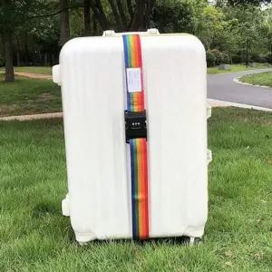 벨트 고정 가방 여행용 잠금 레인보우 수화물 캐리어 짐보호벨트