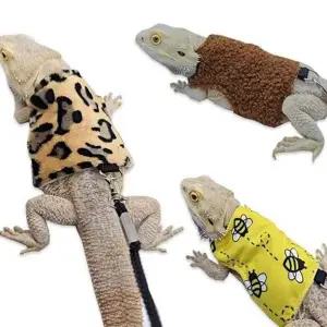 산책용 가슴 용품 도마뱀 파충류 목줄 하네스 겨울파충류옷