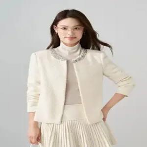 루타꽁몰 여자 오피스룩 베이지색 쇼트 상의 정장 코트 자켓 봄가을 HO3