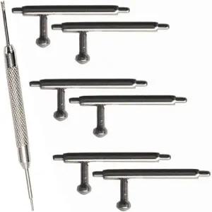 핏빗 인스파이어용 올리탑 3 핀/인스파이어 HR 퀵 릴리스 스프링 바 6PCS - 10mm 스테인리스 시계 밴드