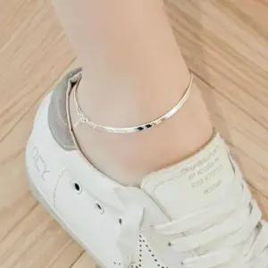 10대 (실버) 스네이크 체인 발찌 3mm