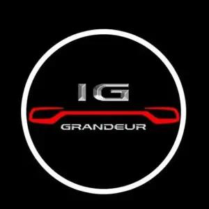디자인 그랜져IG 로고 매립형 LED 도어 라이트 자동차 용품
