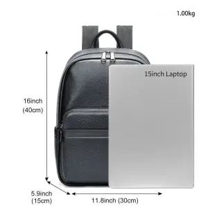 남친 백팩 마룬트 리얼 가죽 대용량 비즈니스 컴퓨터 패션 소 CH5