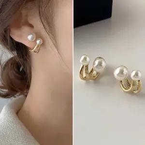 [옷자락]여자 투웨이 인조진주 세련된 고급스러운 디자인 귀걸이