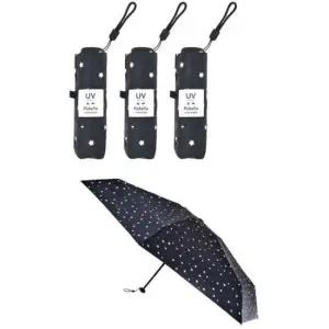 일본 정품 초경량 UV 차단 5단 우양산 스텔라 블랙