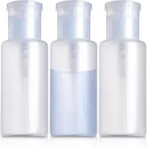 펌프 디스펜서 리필 가능한 화장품 푸시 다운 디스펜서-PP 소재 알코올 메이크업 아세톤 용기 - 매니큐어