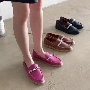 [옷자락]여자 데일리 편안한 플랫 로퍼