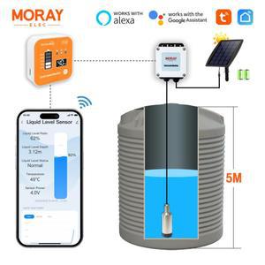 핫 5M 모레이 ME202RSP 투야 스마트라이프 앱 WIFI LCD 온도 표시 수중 레벨 수위 액체 모니터