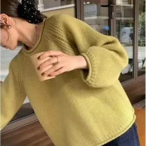 [옷자락]여자 데일리 라운드넥 니트 스웨터