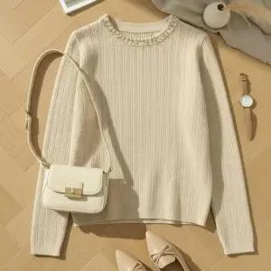 [옷자락]여성 캐주얼 니트 스웨터 오피스 데일리룩