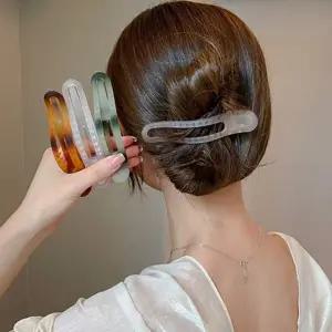 [에이치플러스몰]올림 머리 악어 집게 핀 삔 대왕 왕집게핀 똥머리 무