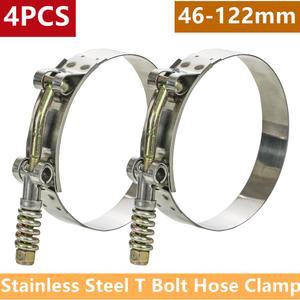 T 볼트 호스 클램프 스테인레스 스틸 파이프 흡기 인터쿨러 배기 조정 가능한 금속