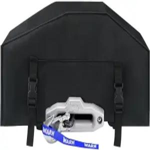 윈치 커버 고품질 헤비 듀티 자외선 차단 보호 실내/외 액세서리 최대 12 000파운드(블랙)의 전기 위한