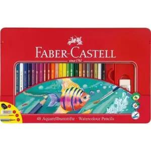 수채색연필 학용품 틴 세트 48색 미술용 색연필 아동 미술 색칠용품