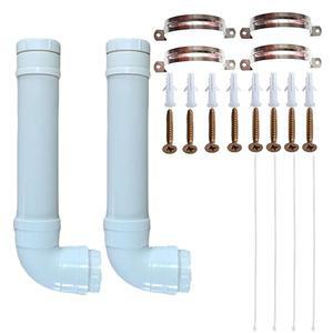 닭, 오리, 토끼, 작은 동물을 위한 자동 닭 물주기 PVC 가금류 시스템, DIY 키트 (2팩)