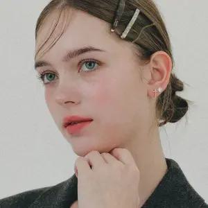 [제이로렌]제이로렌 14K 옐로우골드 6mm 큐빅 귀걸이 G0294