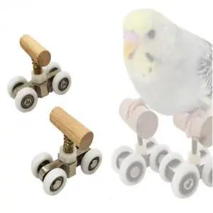 앵무새 롤러스케이트 지능 훈련용 미니 장난감