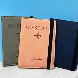 밴드형 여권 지갑 케이스 핑크 RFID차단 케이스 여권지갑