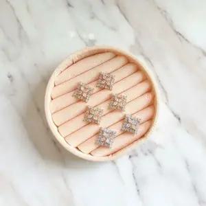 [하프클럽/]여성용 반짝임 지르코니아 미니 스터드 귀걸이