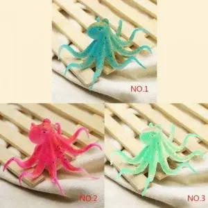 [콩심팥심]어항 장식 수족관 열대어 물고기 형광 문어 소품