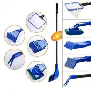 [콩심팥심]어항 청소 도구 5종 세트 수족관 자갈 스펀지 수생 식물 관리 용품