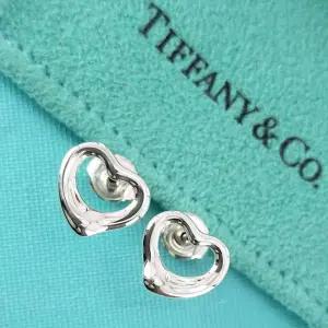 앤코 925 실버 오픈 하트 귀걸이