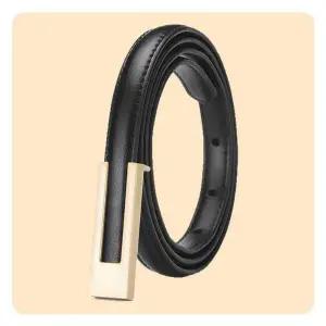 심플 여성벨트 원피스 가죽벨트 슬림 스퀘어 버클