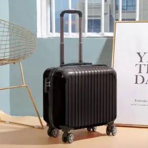 캐리어 여행용 하드 기내반입 소형 미니 가방(18형 블랙)