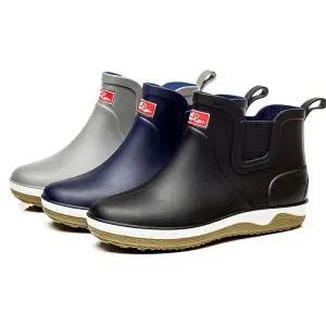 남자 방수 장마 비오는날 단목 고무장화 레인부츠 WQE7+7YAZ