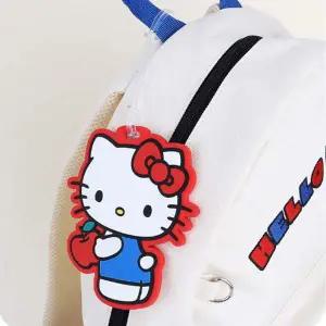 헬로키티 사과 캐리어 러기지택 1P 캐리어 여행 가방 네임택