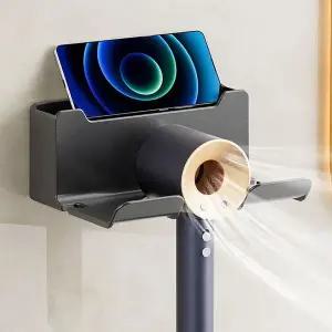 [오너클랜]무타공 드라이기 거치대/ 3칸 수납함/ 욕실 수납함