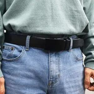 올블랙 버클 가죽 자동벨트 허리띠 남성 혁띠 남자 벨트