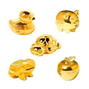 24K 순금 행운 오브제 1g [1+1][5종 2택/개별포장]