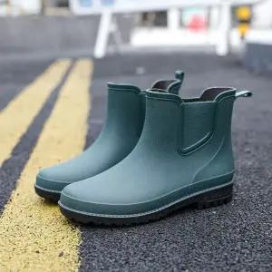 남성 베이직 3컬러 숏레인부츠 텃밭장화 장마작업화 BPS7+6Ycv