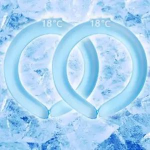 여름 1+1 얼음 튜브 쿨링 넥 밴드 냉감 시원한 아이스 목걸이