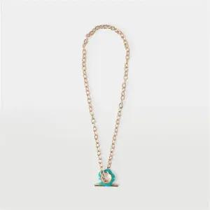 로즈 에나멜 목걸이 MEACD F70817 RKB