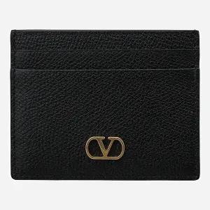 6S 8W2P0AJ7 SNP 0NO 브이 로고 시그니처 카드 지갑 블랙