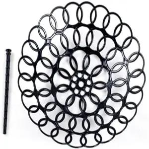 빌풀 5개 플라스틱 꽃다발 홀더 26 x 15cm 휴대용 꽃 포장 도구 랙 고정 스탠드 꽃꽂이 블랙 플로리스트