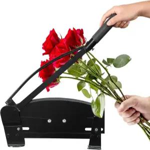 꽃집 농부 사용을 위한 14인치 샤프 블레이드 세이프티 락 상업용 테이블 장착형 로즈 커터를 갖춘 플라워