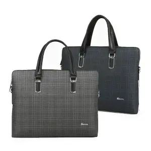 [셀러에이드]에스깔리아 체크 슬림 남성 서류가방 브리프케이스