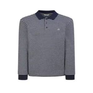 헤지스 남성 WHTS4D303N3 반값스테디셀러 네이비 스트라이프 면 긴22446315282343718