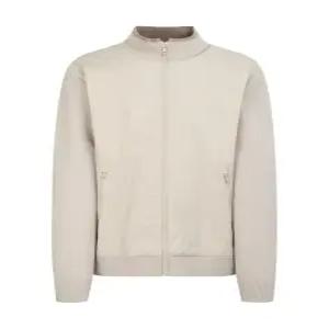 헤지스 골프 남성 25SS WPSW5A111I1 스테디셀러 베이지 소재배색 집업니트22462422552343800